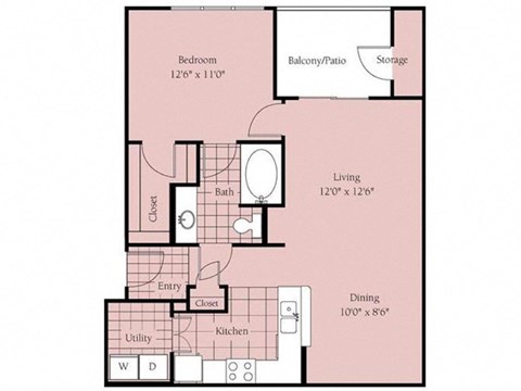 two bedroom floor plan  the residences at sawmill estates apartments in